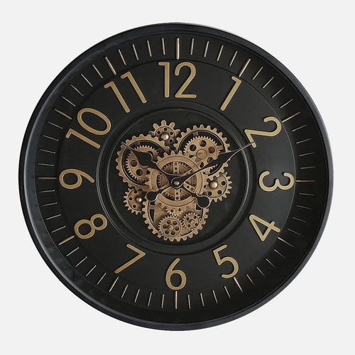 ABRILA LACIO Oro/Negro - Reloj de Pared 46CM