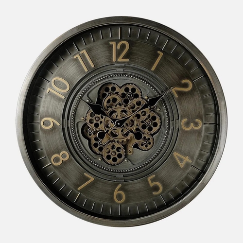 ABRILA TRENTO Oro/Cuero - Reloj de Pared 66CM
