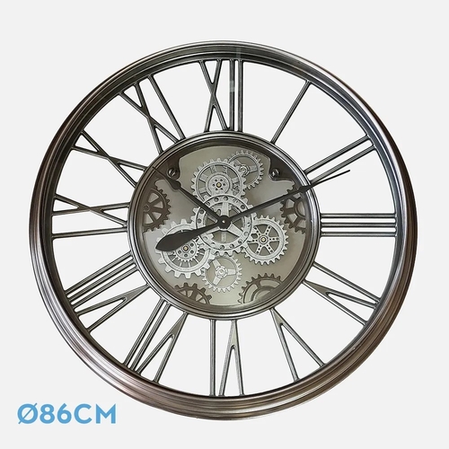 ABRILA TURIN Niquel - Reloj de Pared 86CM