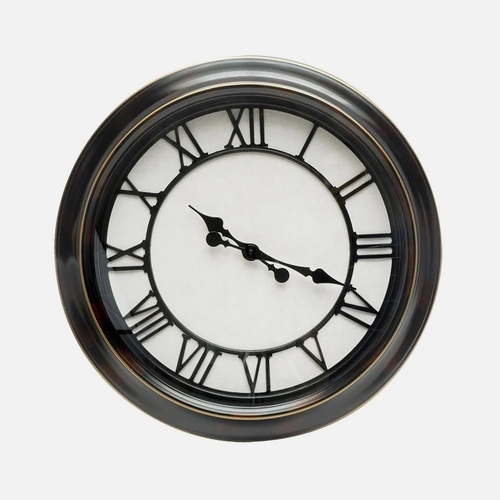 ABRILA ALMITA Negro Rústico - Reloj de Pared 60CM