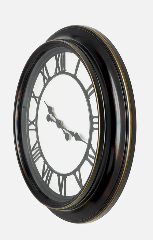 ABRILA ALMITA Negro Rústico - Reloj de Pared 60CM
