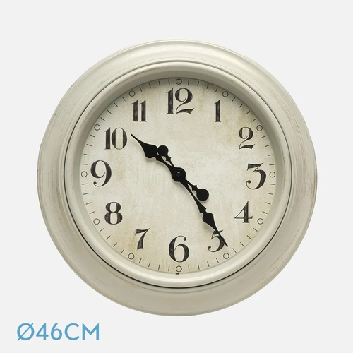 ABRILA LAMBA Blanco - Reloj de Pared 46CM