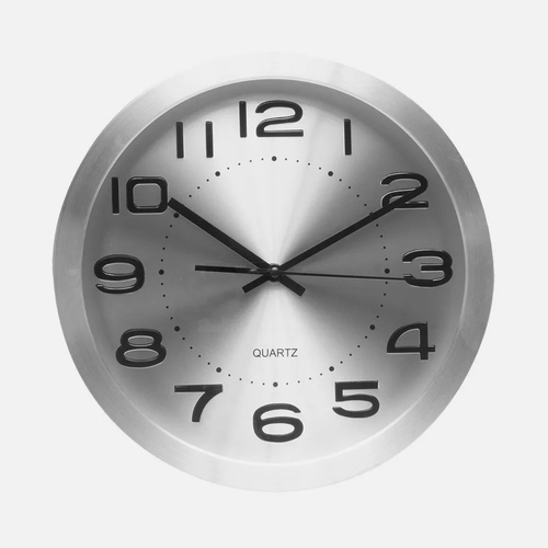 ABRILA CRONUS Aluminio/Plata - Reloj de Pared 30CM