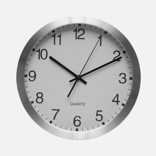 ABRILA CRONUS Aluminio/Blanco - Reloj de Pared 30CM