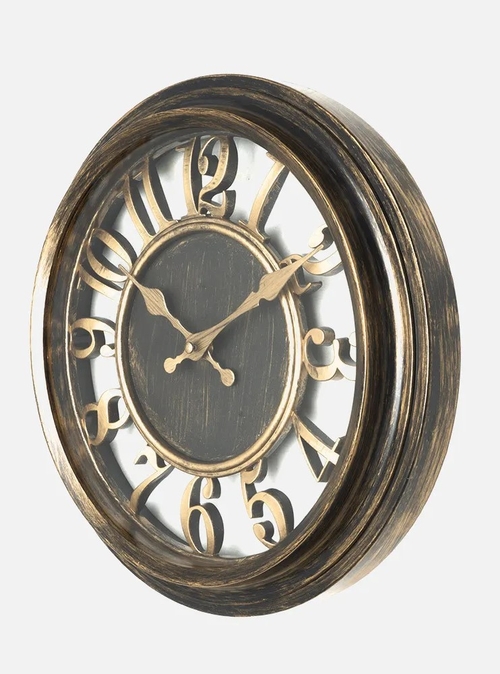 ABRILA LIMBO Cuero Envejecido - Reloj de Pared 33CM