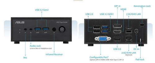 ASUS EXPERTCENTER PN42 Negro - Ordenador Sobremesa 4GB 128GB
