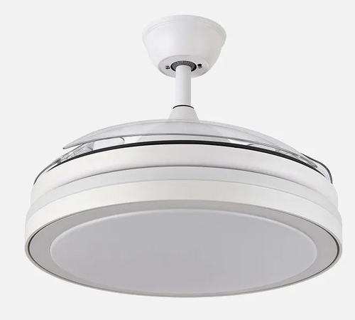 ABRILA Esparta Blanco  - Ventilador de Techo Aspas Retráctiles 59W