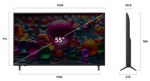LG 55UA73003LA Negro - TV 55" UHD 4K Smart TV