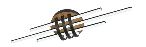 ABRILA KIROVA Negro-Madera - Plafón 64W