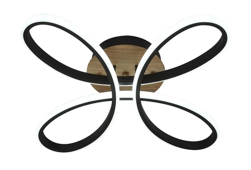 ABRILA BANDEIRA Negro-Madera - Plafón 104W
