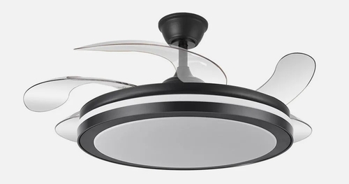 ABRILA ESPARTA MAXI Negro 80W 132CM - Ventilador de Techo 5 Aspas Retráctil