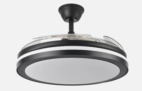ABRILA ESPARTA MAXI Negro 80W 132CM - Ventilador de Techo 5 Aspas Retráctil