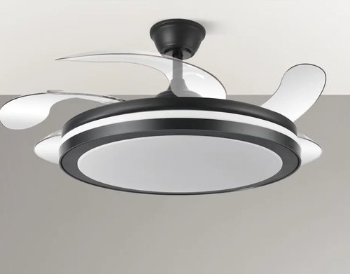 ABRILA ESPARTA MAXI Negro 80W 132CM - Ventilador de Techo 5 Aspas Retráctil