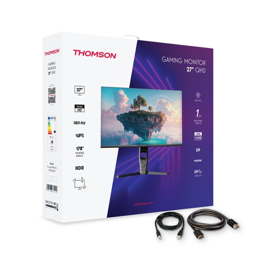 THOMSON M27QG5Y14 Negro - Monitor 27" Gaming QHD