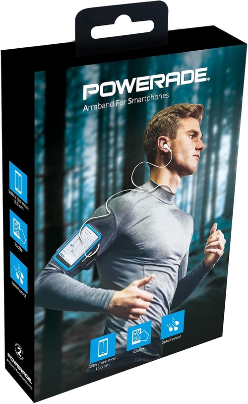 METRONIC POWERADE XXL 732159 - Brazalete Negro/Azul