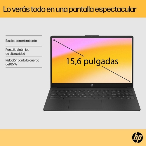 HP 15-FC0088NS RYZEN 3 7320U Gris - Ordenador Portátil 15.6" 8GB 256GB