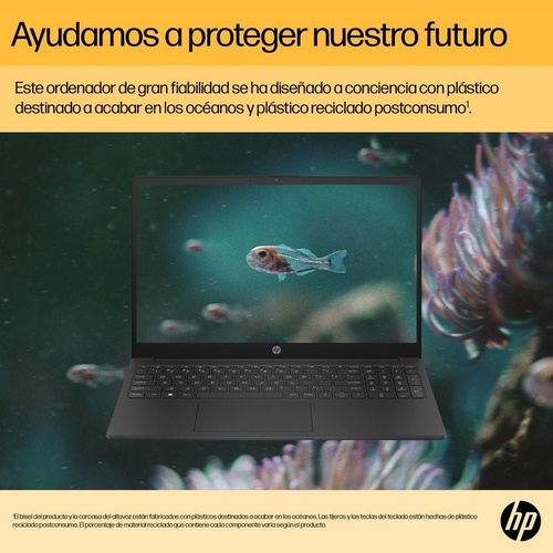 HP 15-FC0088NS RYZEN 3 7320U Gris - Ordenador Portátil 15.6" 8GB 256GB