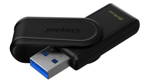 Pendrive KINGSTON DATATRAVELER EXODIA S Negro 64GB