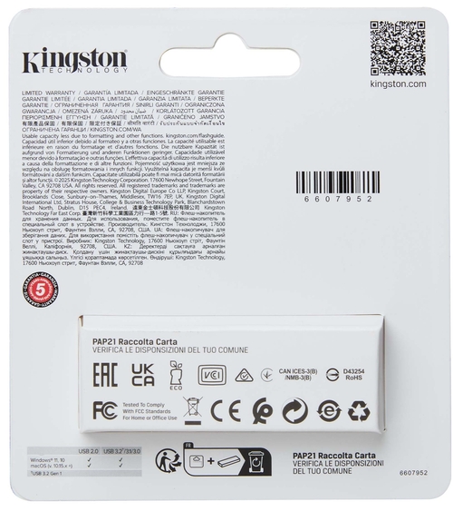 KINGSTON DATATRAVELER EXODIA S Naranja-Negro - Pendrive 256GB