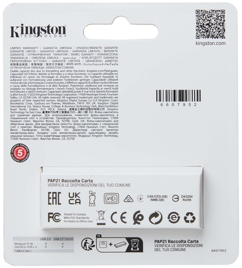 KINGSTON DATATRAVELER EXODIA S Azul-Negro - Pendrive 128GB