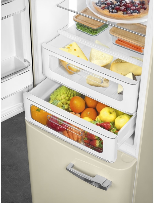 SMEG FAB32LCR6 Crema - Frigorífico Combi No Frost