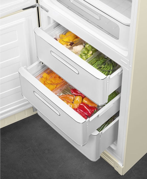 SMEG FAB32LCR6 Crema - Frigorífico Combi No Frost