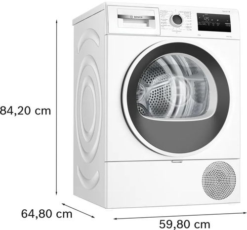 BOSCH WTR85V00ES Blanco - Secadora Bomba de Calor 8KG