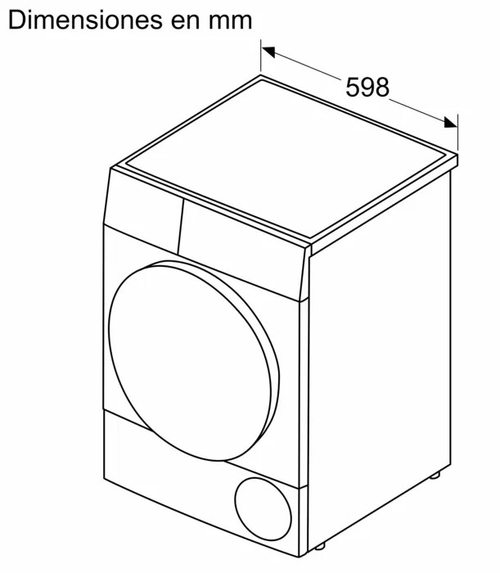 BOSCH WTR85V00ES Blanco - Secadora Bomba de Calor 8KG