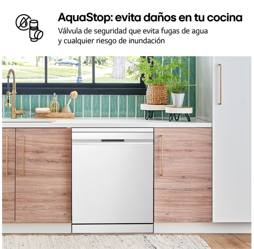LG DF587HHS Blanco - Lavavajillas 60CM 14 Servicios
