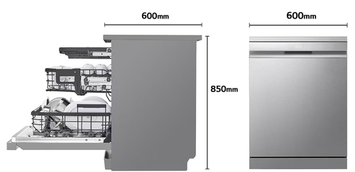 LG DF587HVS INOX - Lavavajillas 60CM 14 Servicios