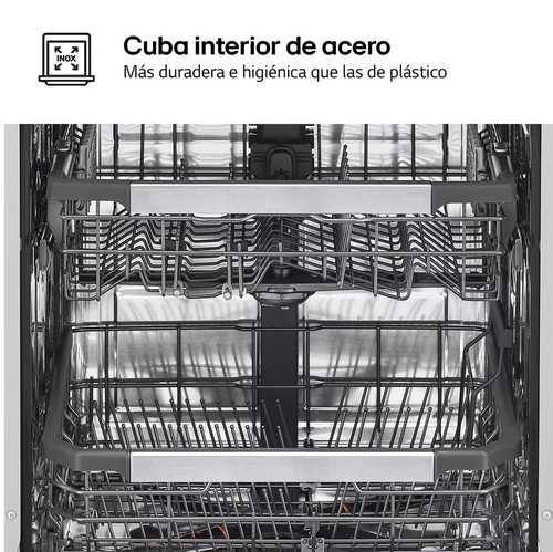 LG DF587HVS INOX - Lavavajillas 60CM 14 Servicios