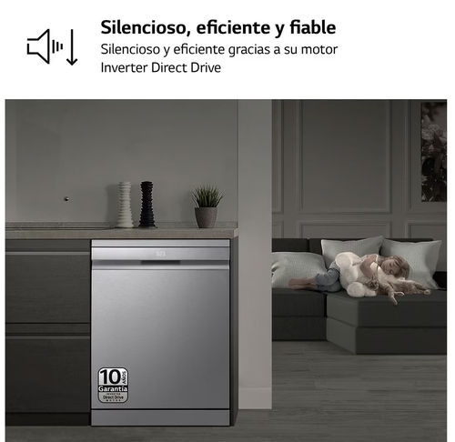 LG DF587HVS INOX - Lavavajillas 60CM 14 Servicios