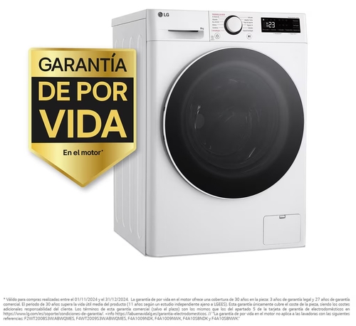 LG F2WR5S08A0W Blanco - Lavadora Carga Frontal 8KG 1200RPM