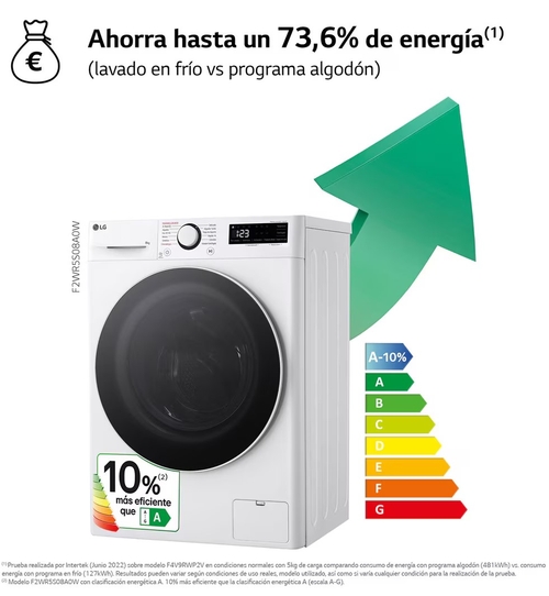 LG F2WR5S08A0W Blanco - Lavadora Carga Frontal 8KG 1200RPM
