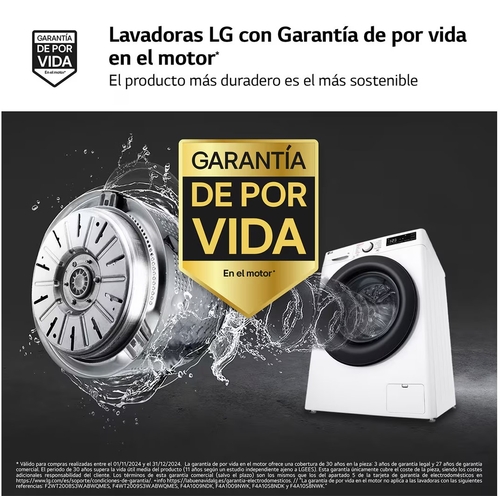 LG F2WR5S08A0W Blanco - Lavadora Carga Frontal 8KG 1200RPM