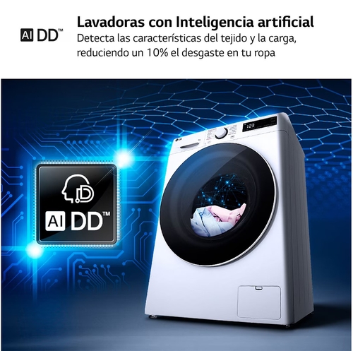 LG F2WR5S08A0W Blanco - Lavadora Carga Frontal 8KG 1200RPM