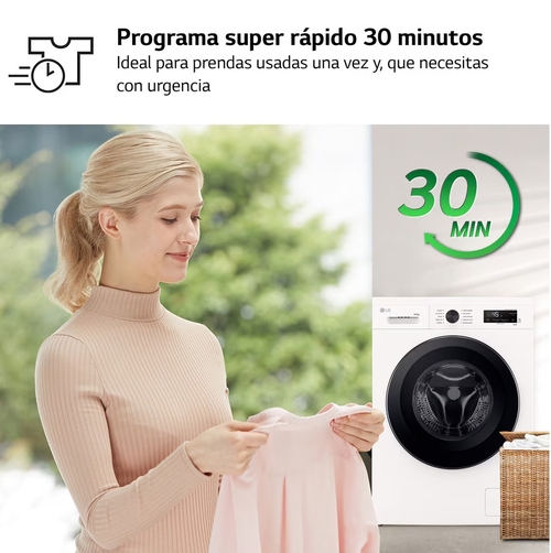 LG W4X1095NWK Blanco - Lavadora Secadora 9KG / 5KG 1400RPM
