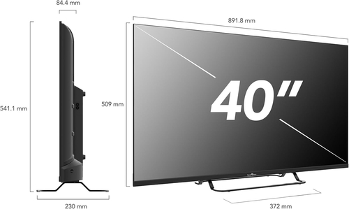 SMART-TECH 40QW01V  Negro - TV 40" QLED HD Smart TV