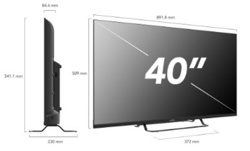 SMART-TECH 40FN01V Negro - TV 40" FHD