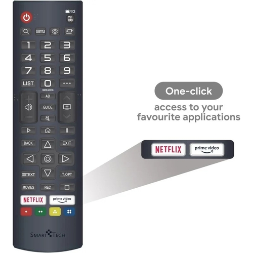 SMART-TECH 32QW01V Negro - TV 32" QLED Smart TV