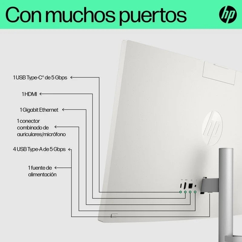 HP 24-CR0091NS I7 1355U Blanco - Ordenador Sobremesa 23.8" 16GB 512GB