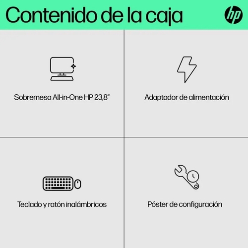 HP 24-CR0091NS I7 1355U Blanco - Ordenador Sobremesa 23.8" 16GB 512GB