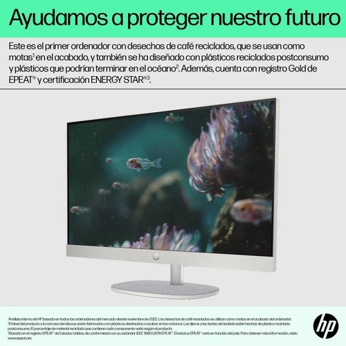 HP 24-CR0091NS I7 1355U Blanco - Ordenador Sobremesa 23.8" 16GB 512GB
