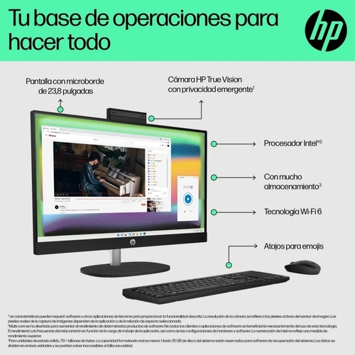 HP 24-CR0091NS I7 1355U Blanco - Ordenador Sobremesa 23.8" 16GB 512GB