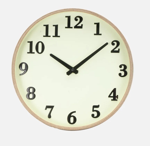 ABRILA LISBON Madero-Vainilla - Reloj de Pared 30cm