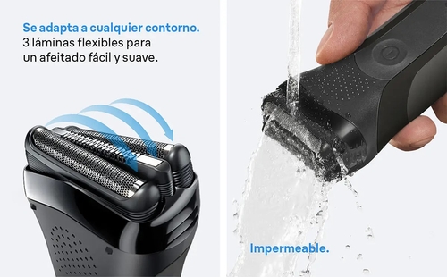 BRAUN SERIE-3 300S Negro - Afeitadora Sin Cable