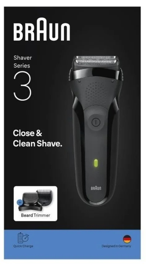 BRAUN SERIE-3 300BT Negro - Afeitadora Sin Cable