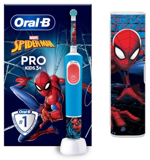 BRAUN IO2 JUNIOR SPIDERMAN - Cepillo Eléctrico + Funda de  Viaje