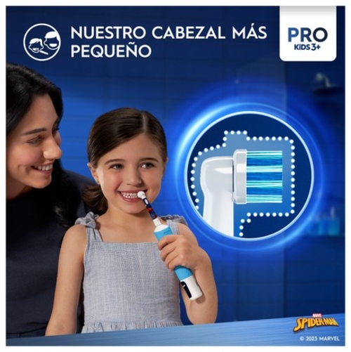 BRAUN IO2 JUNIOR SPIDERMAN - Cepillo Eléctrico + Funda de  Viaje