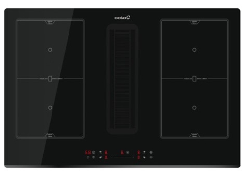 CATA IAS 7024 BK Negro - Vitrocerámica de Inducción + EXTRACTOR 70CM